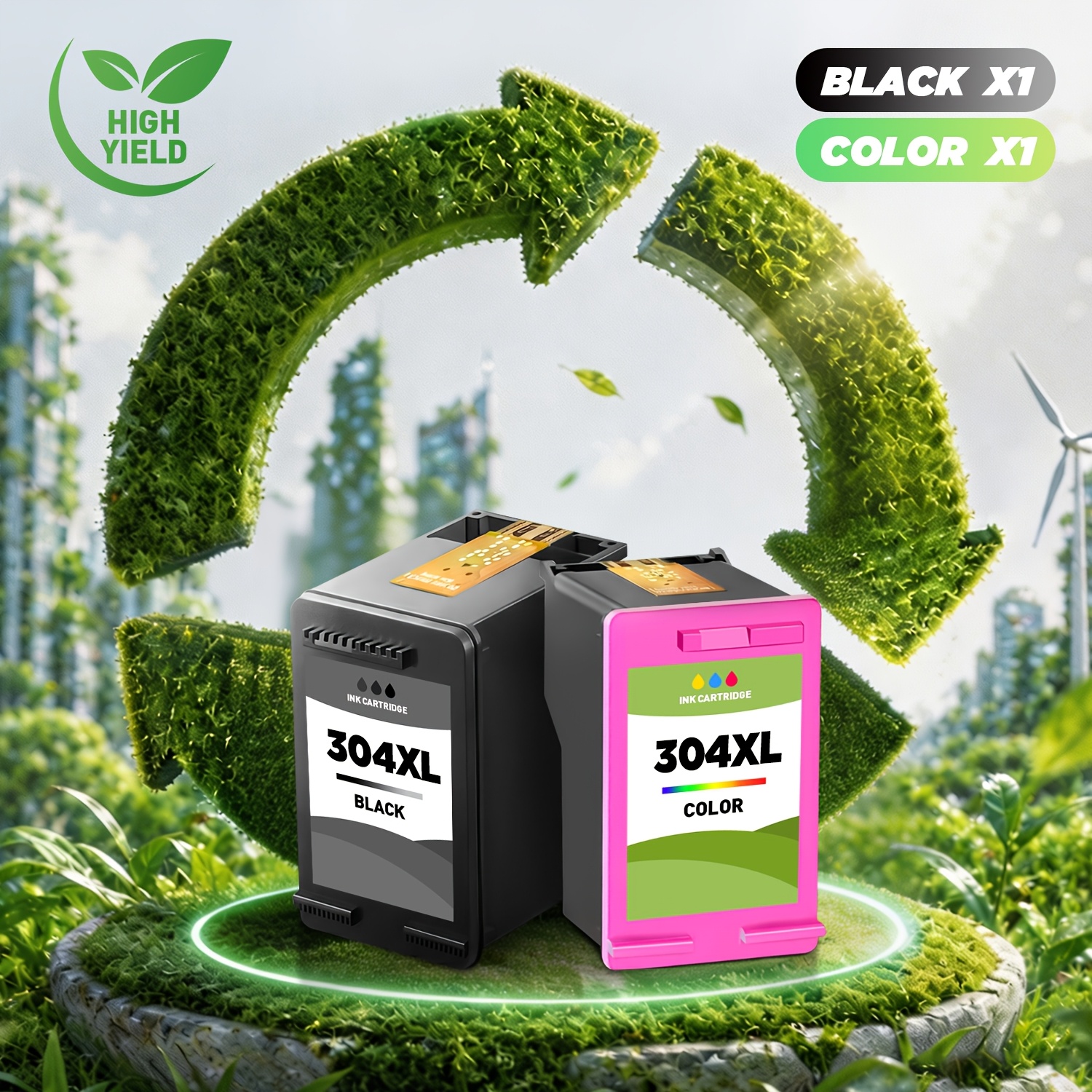 Image of 304xl 304 Printer Ink Cartridges 5030 3750 2630 Cartridges Compatible Suit With 5030 5000 5032 5010 3750 2630 3700 2600 3760 2633 3730 Printer