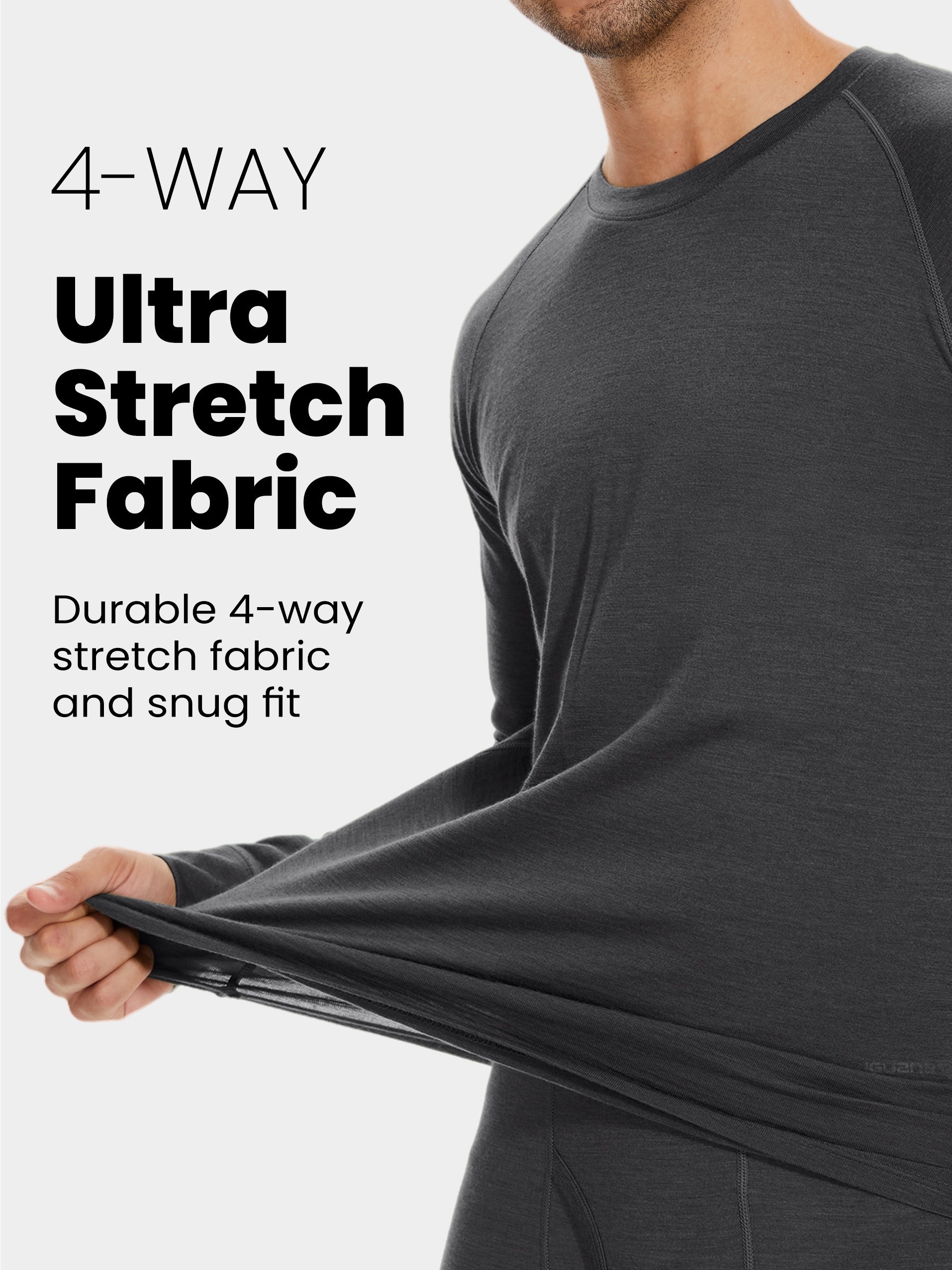 Termica Lana Merino Camiseta Interior Termica Camiseta Térmica