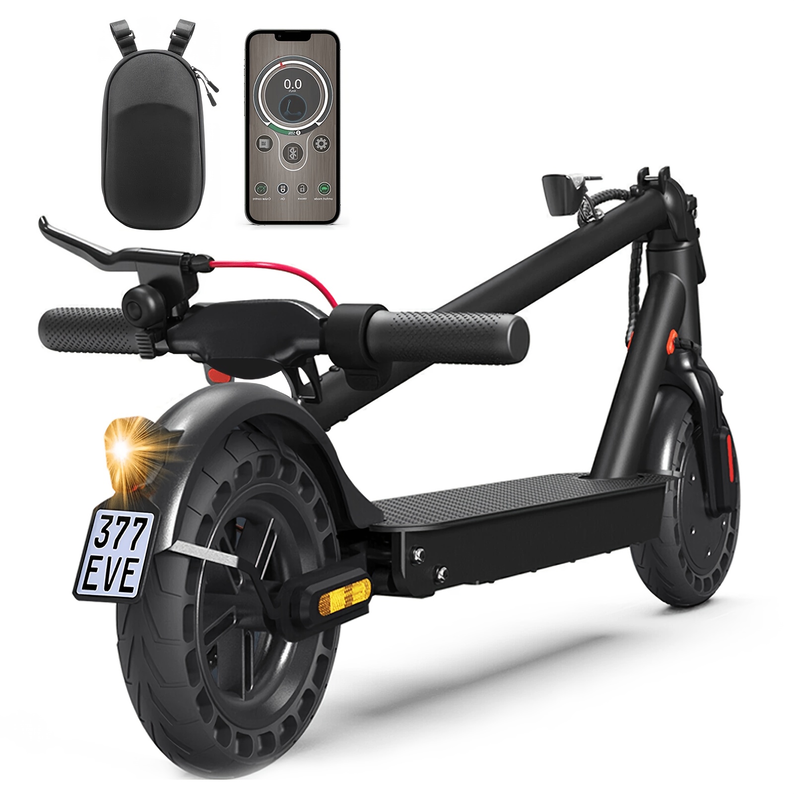 Image of Road--scooter With Dual Braking System And Absorption, High-quality Motor, 36 Ah High-performance Battery (40 Km Range), 10-inch Honeycomb Tyres (non-slip, Puncture-proof, Protective), App Control