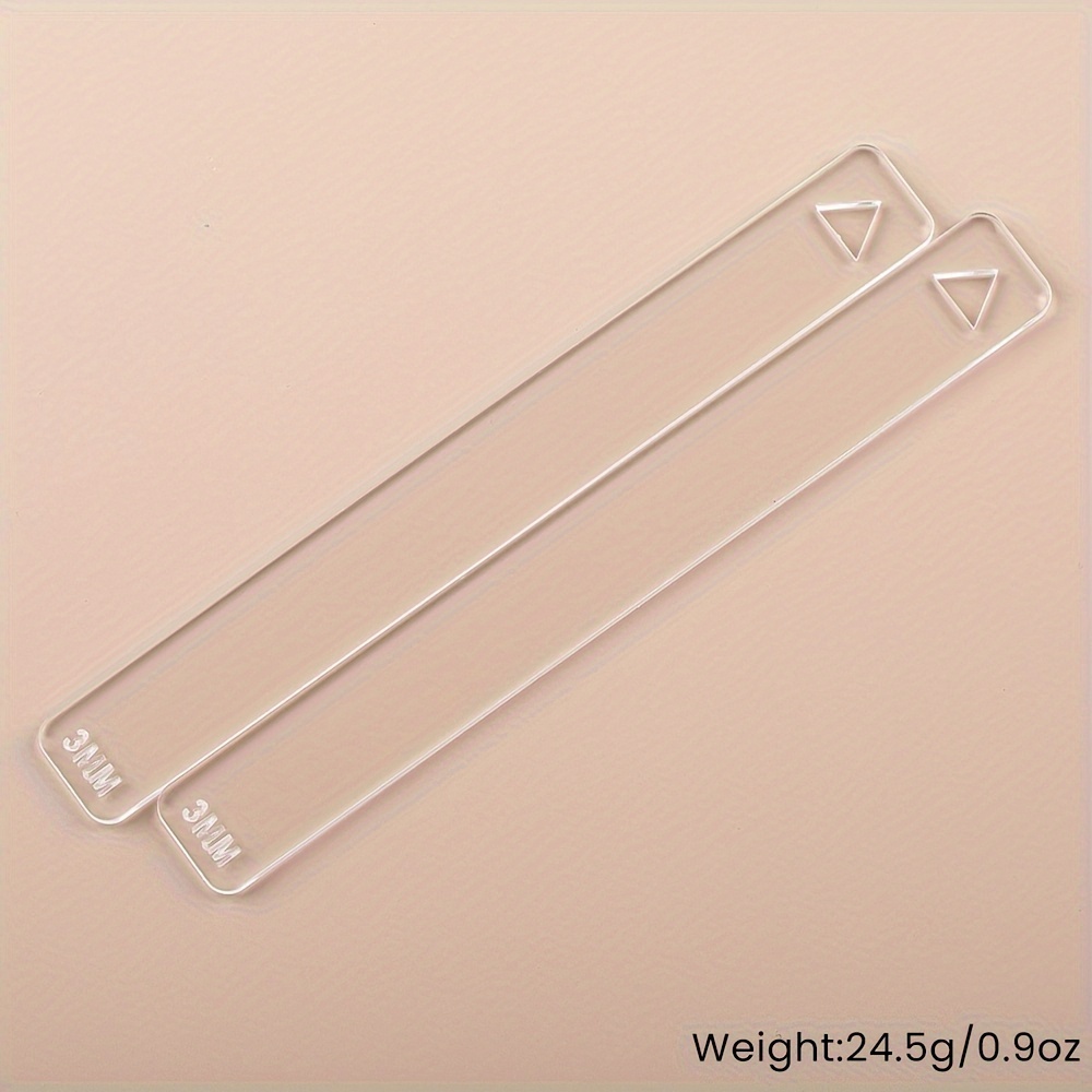 Juego de 2 Guías de Profundidad para Arcilla Hobbyworker, Reglas Medidoras de Grosor para Masa, Disponibles en 5…: retailer-supplied image