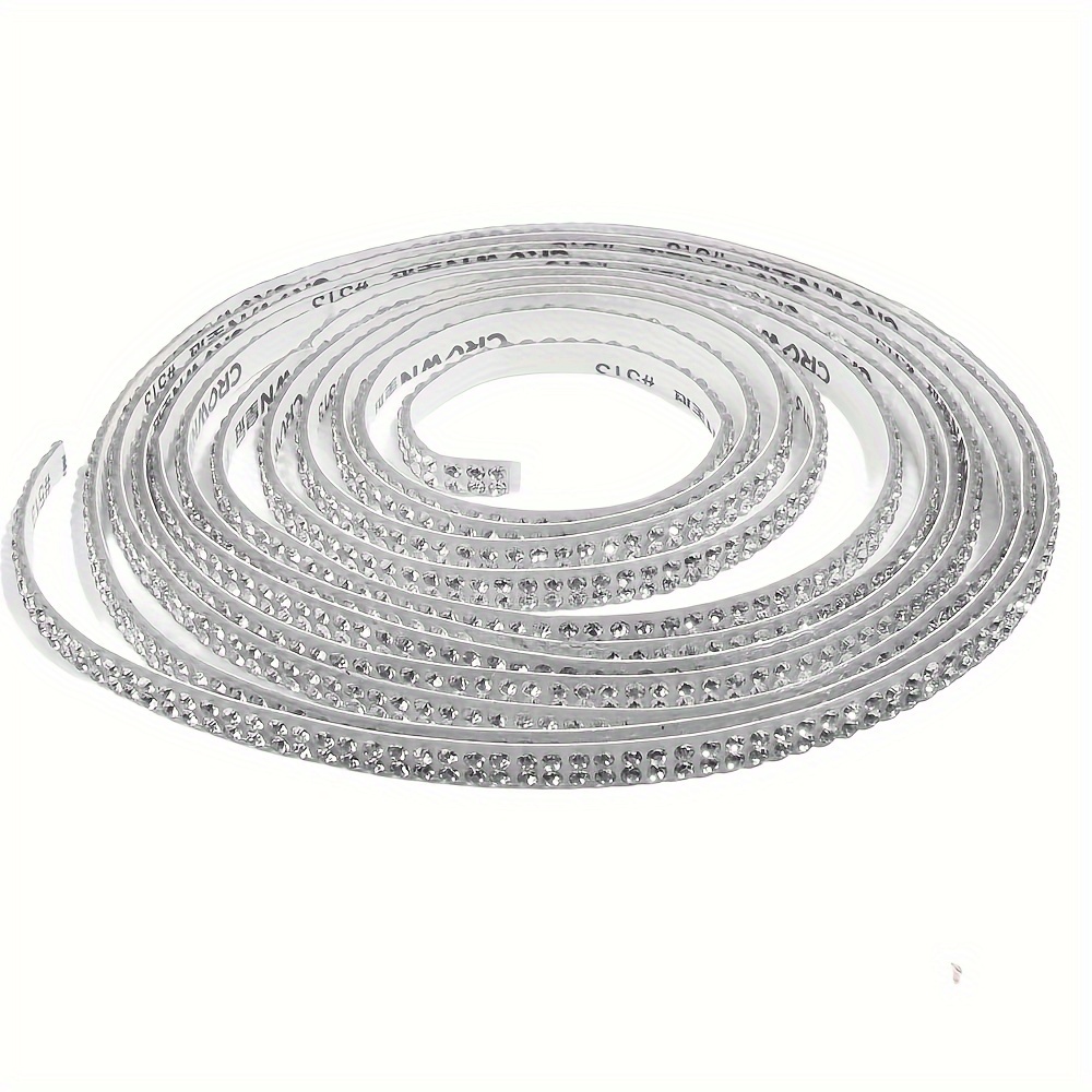 TEMU Set Of 2 Multi-colored Shiny Self-adhesive Ribbons - Glitter Stickers Suitable For Crafts, Phone And Car Decorations, Christmas Gifts, Without Battery