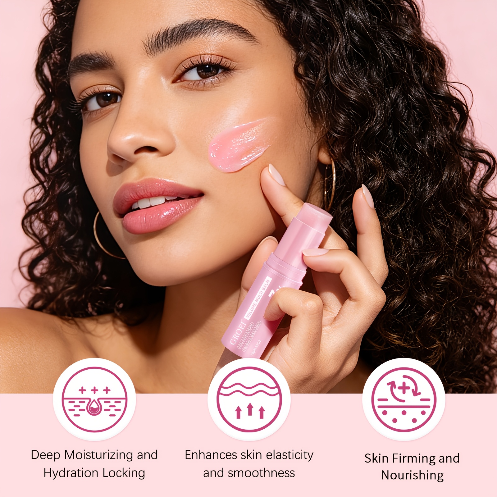3pcs GROEI Collagen & PDRN Balm Stick for Firming & Moisturizing