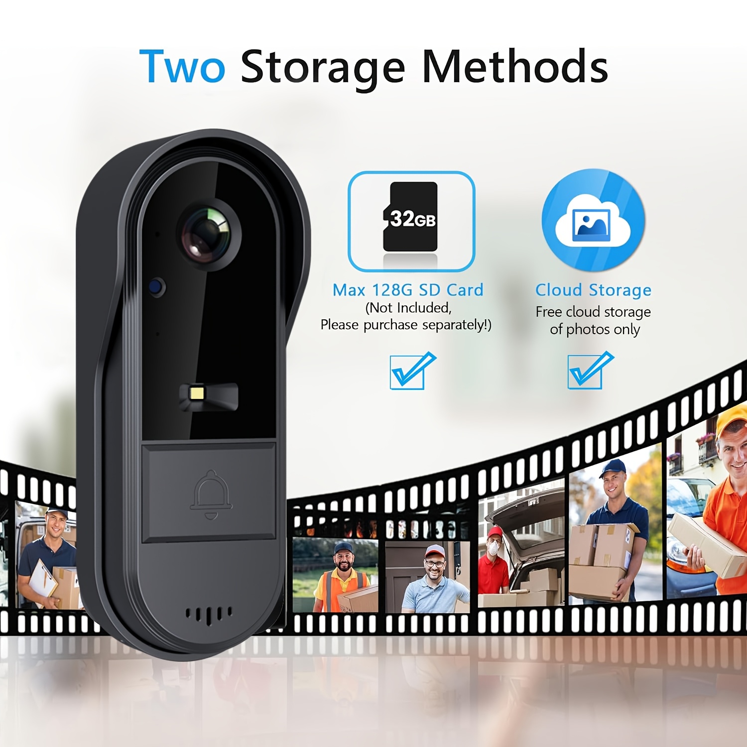 wireless doorbell camera video streaming Temu