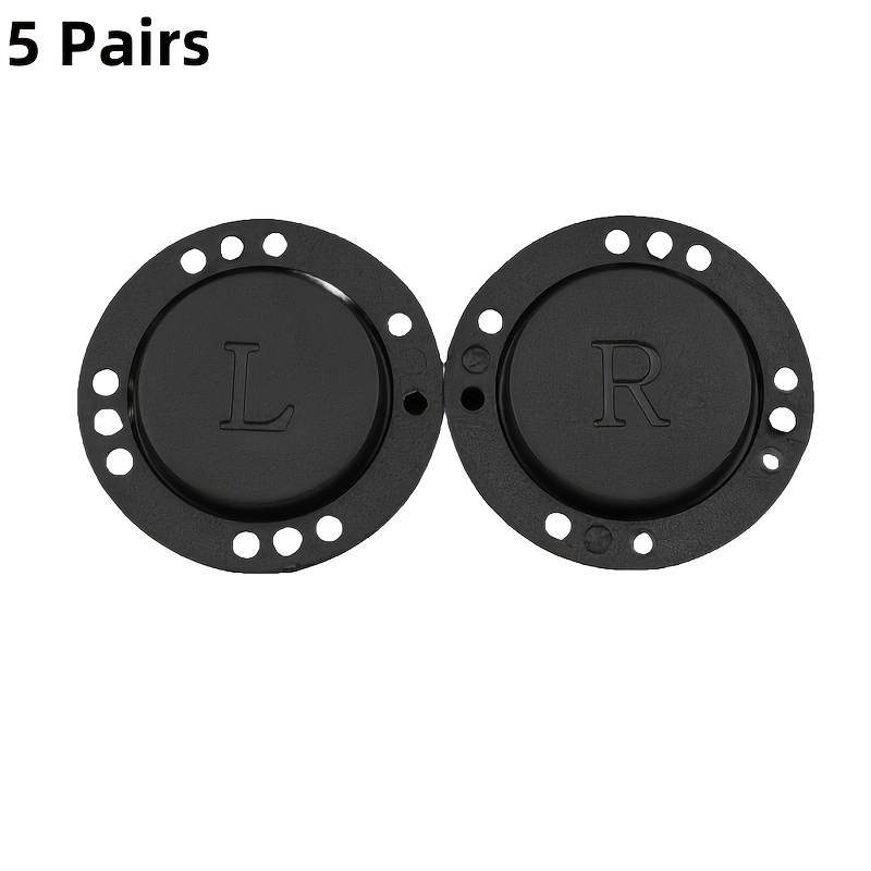 5 Pairs Ultra-thin Magnetic Buttons For Jackets & Bags - Black, Metal Hidden Snap Fasteners With Holes, Hand Sewing Diy Craft Supplies By , Magnetic Buttons For Clothes