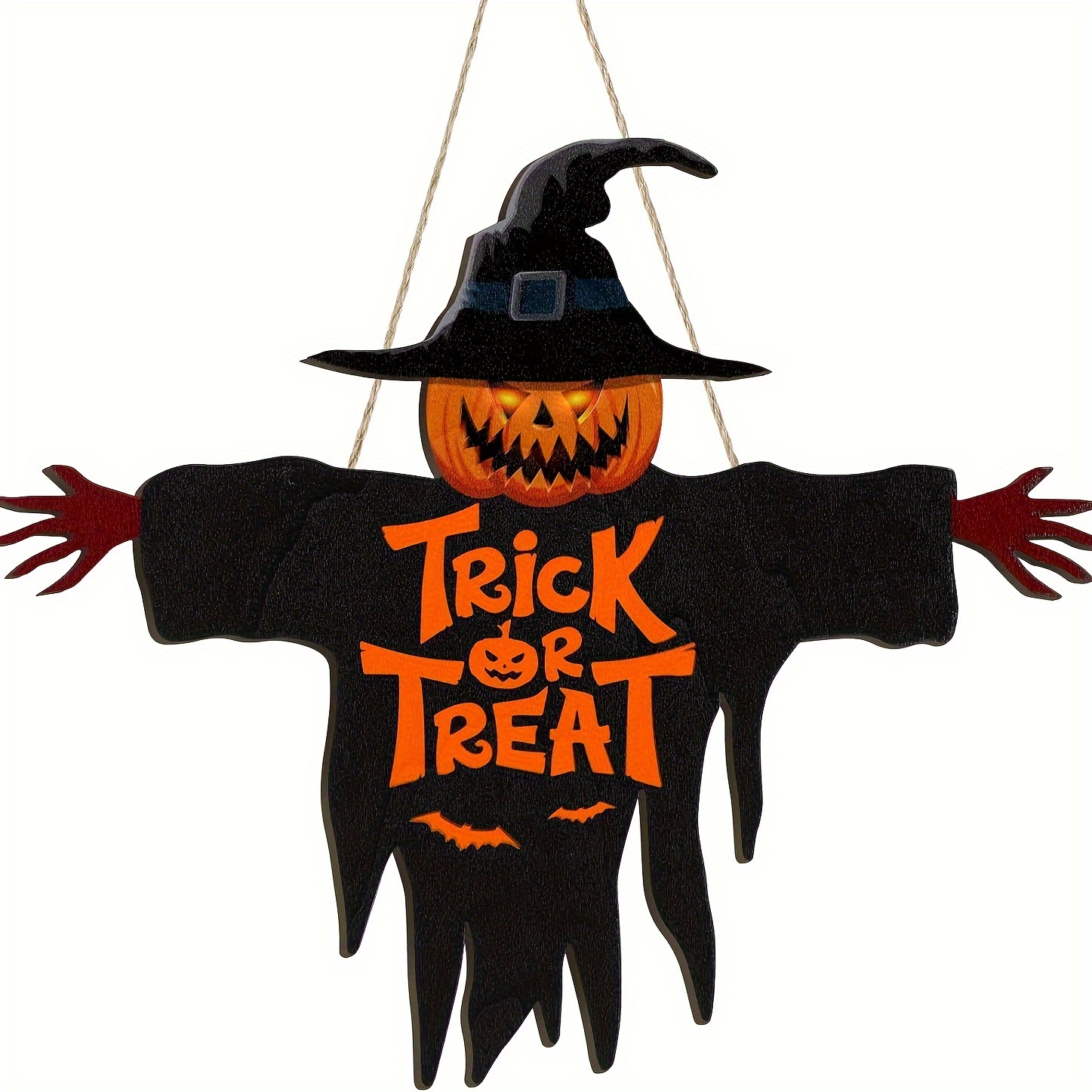 

Wooden - Halloween Decorations For , / Hanging Trick Or Treat , Party Supplies For