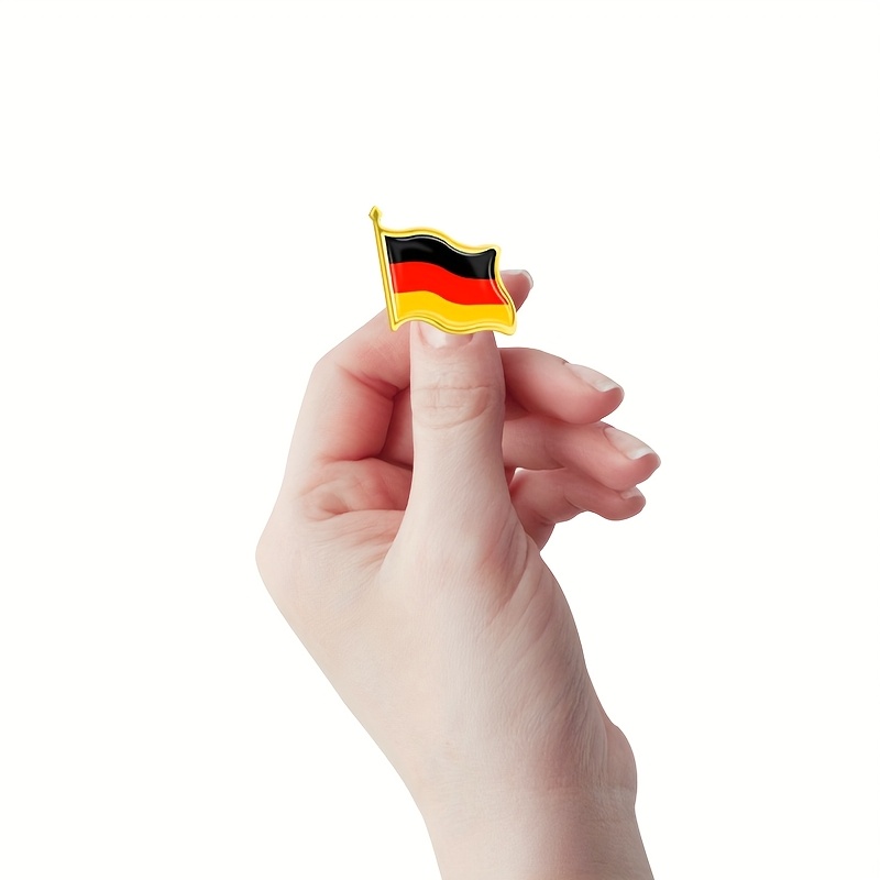 Image of German Flag Badge, For , Unisex, Suitable As A Gift For , For , Bags, And Hats