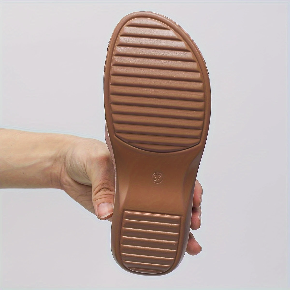 comfy pink wedge sandals for women sizes 6 10 casual slip on summer shoes with thick sole round toe design cover upper rubber sole casual summer footwear crisscross strap sandals rubber sole footwear strappy sandals details 9