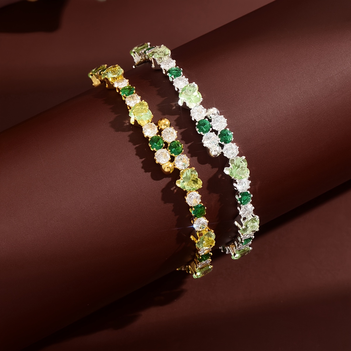 Irregular Patchwork Bracelet, Light Luxury Design