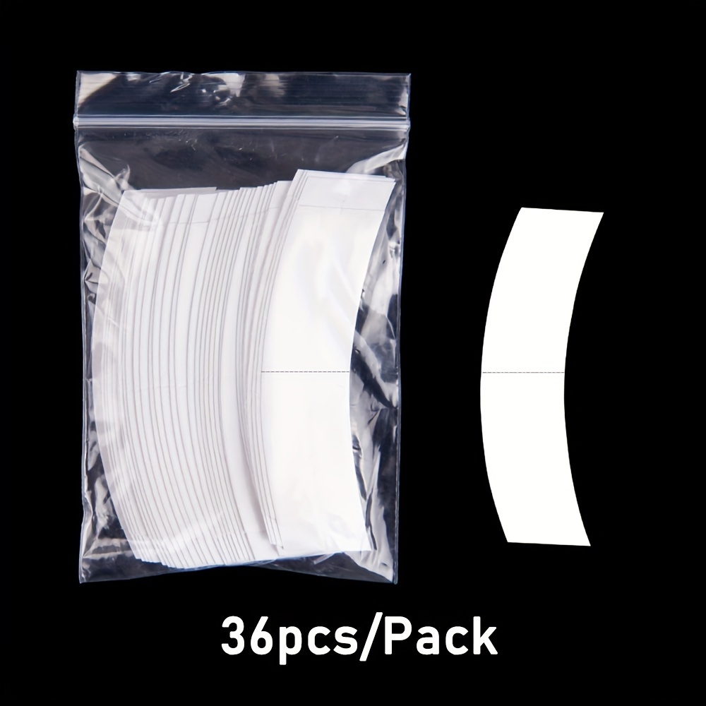 36pcs Double Sided Wig Tape With Holes Sweatproof Breathable Lace Wig Tape For Wigs Adhesive Tape Clear Wig Tape For Lace Wigs Toupee Hairpiece Blue White Tape