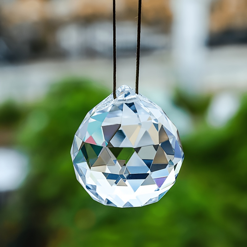 1 40mm K9 Crystal Prism & Light Catcher Handmade Window & Wall Decor Light & Shadow Art Hanging Ornament Home & Garden Decoration #handmade #rainbow #homedecor