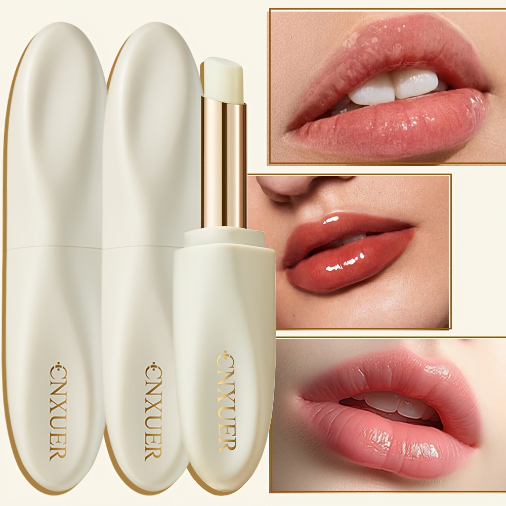 3-Pack Korean Beauty Lip balm with Ginseng Extract & Vitamin C - Long-Lasting Hydration, Natural Beige & Clear Tubes for Lips Care, Winter, Lip Gloss & Base - Enriched with Korean Herbal Complex, Sensitive Beige Safe, Unisex Lip for Women & Men, Daily & Pre-Makeup Use, Smooth Texture, Deep Nourishing Formula, Ideal for Lips, Ginseng & Vitamin C Enriched