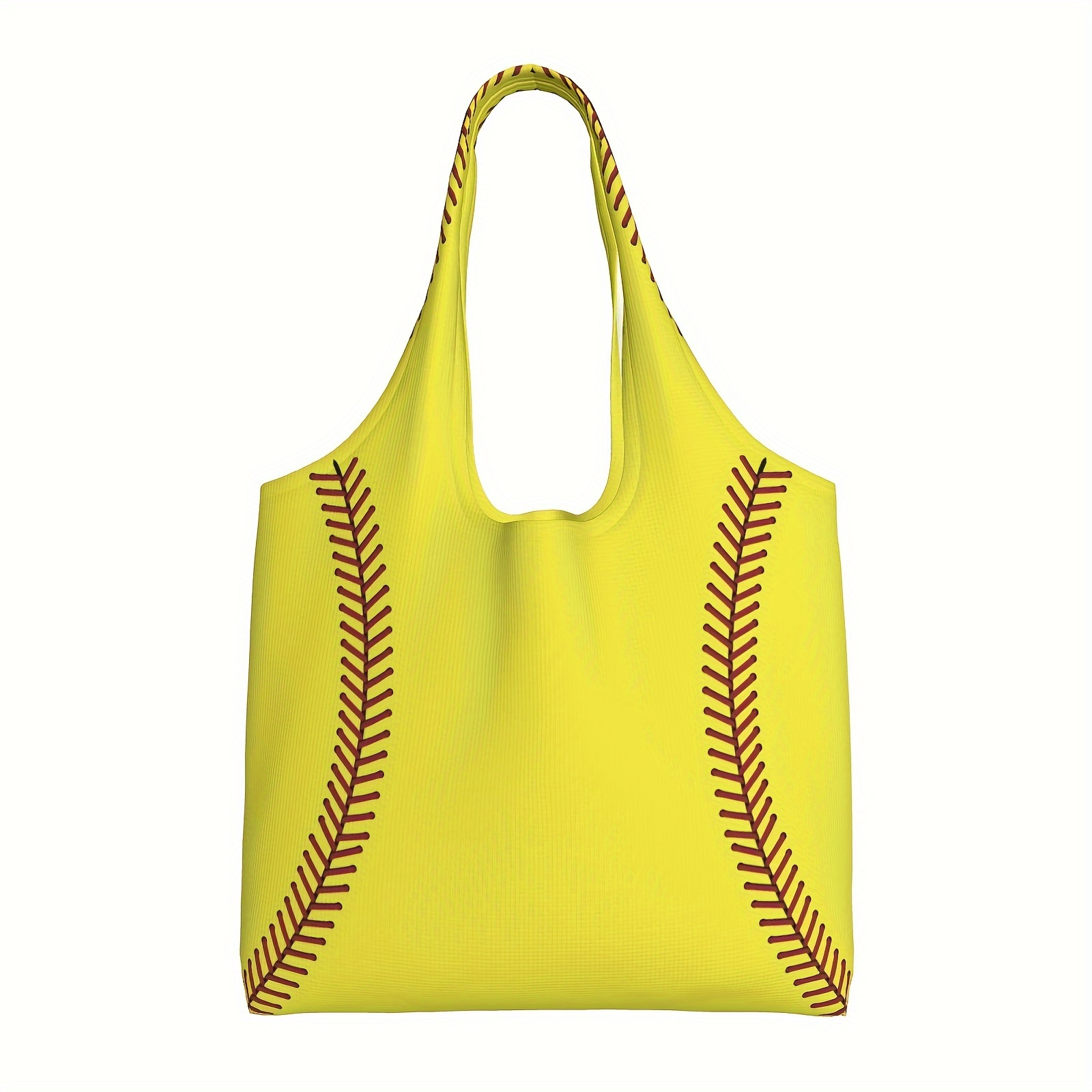 

Woman Softball Tote Handbag Large Oversize Casual Canvas Sports Mom Beach Bag Travel Bag Canvas Gift Tote Bag For Women
