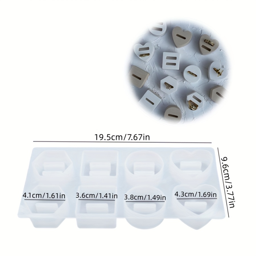 Ring Holder Crystal Epoxy Resin Mold Jewelry Ring Display Rack Silicone Mould Diy Crafts Casting Tool