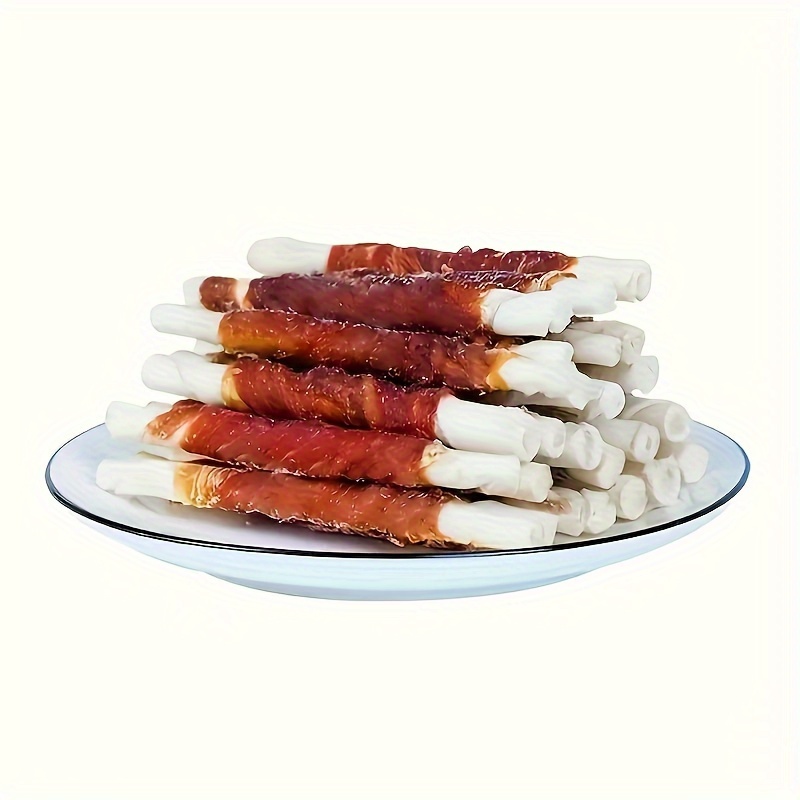 TEMU 100g/500g (3.53oz/1.1lb) Duck Wrapped Sticks, Dog Treats For Small, Medium, & Large Dog, Made With Real Duck, - Healthy, , Dog Chews Long Lasting, And High Protein, Training Treats For Dogs
