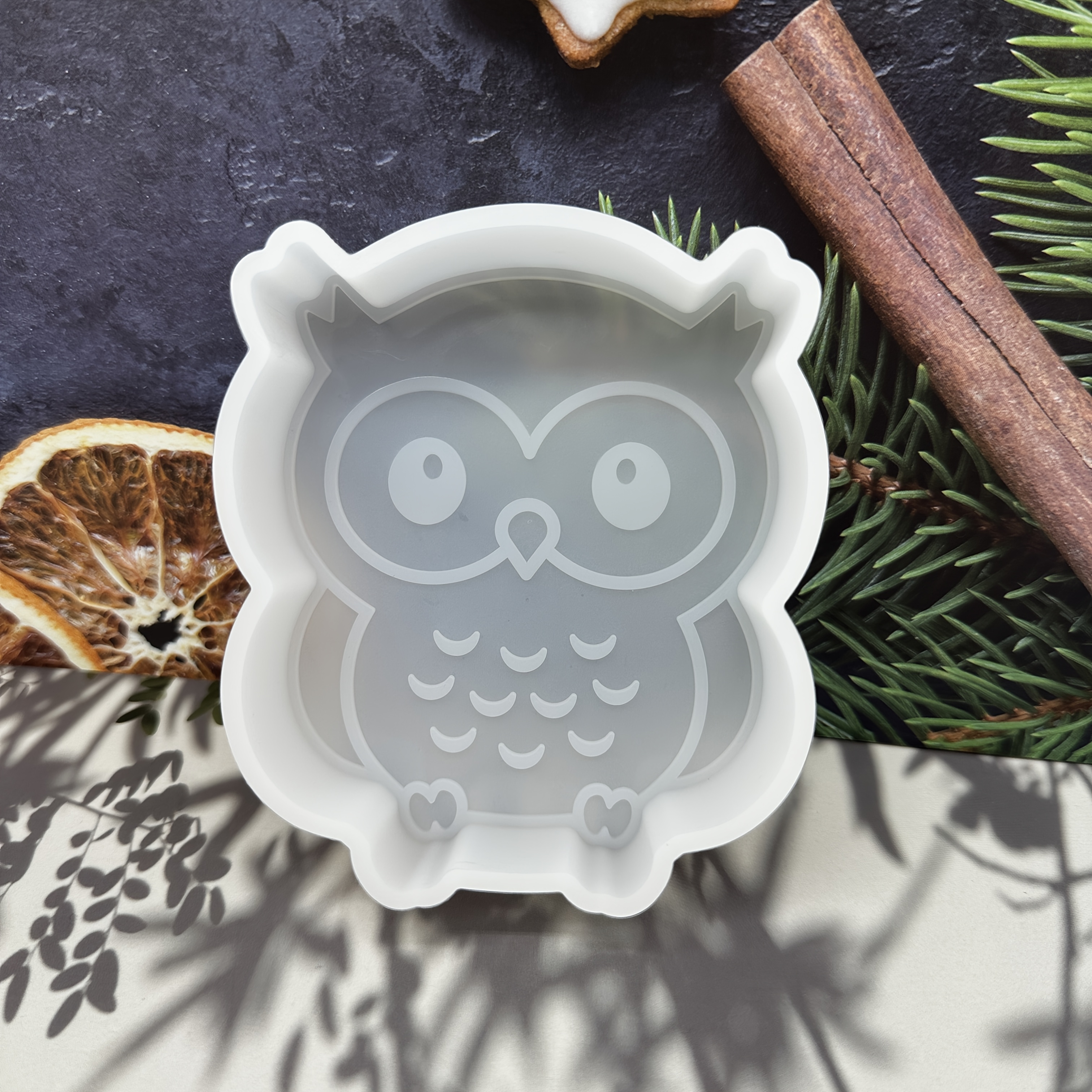 

1pc Owl Shaped Silicone Resin Casting Mold For Candle Holders, Diy Craft Silicone Mould For Resin, Plaster, And Wax, Irregular Shaped Decorative Candlestick Mold