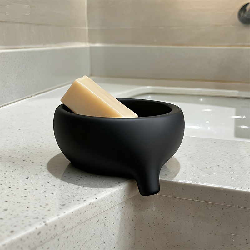 An Elegant And Bowl Easy, Advanced, And Practical. This Matte Black Sponge Holder And Soap Dish Adds A To Your Bathroom Decor