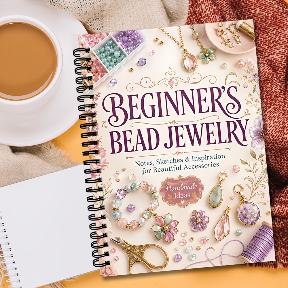 TEMU Carnet de clips pour la de bijoux | Livre de perles, cahier de planification de bracelets, inspiration à , album de scrapbooking créatif, livre