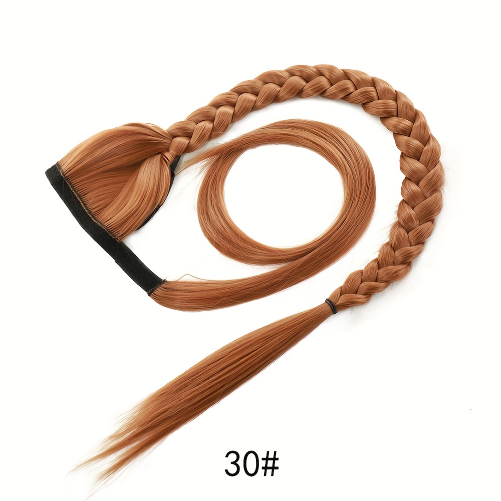   handcrafted twist braid ponytail extension versatile fishbone style for women   around design details 7