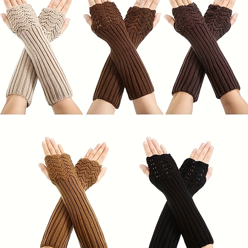 rurumu: weave yarn arm warmers　ivory 100% Angora Yarn for Knitting - Tropical Lane Angora
