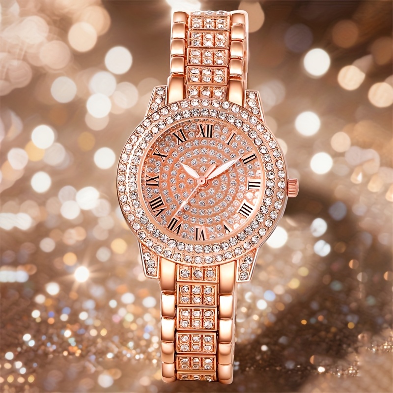 new ladies' gorgeous fashionable silvery quartz watch+new Temu