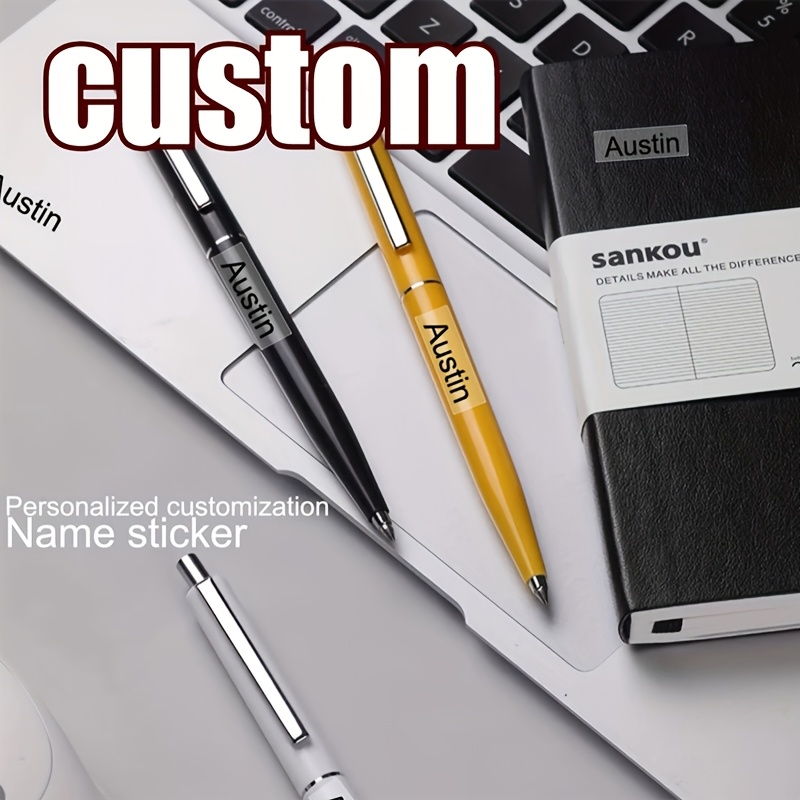 Personalized Custom Transparent Name Tags, Waterproof Material, 45-999pcs Set, Suitable for Paper Labeling, Numbering, School Supplies, Office Essentials