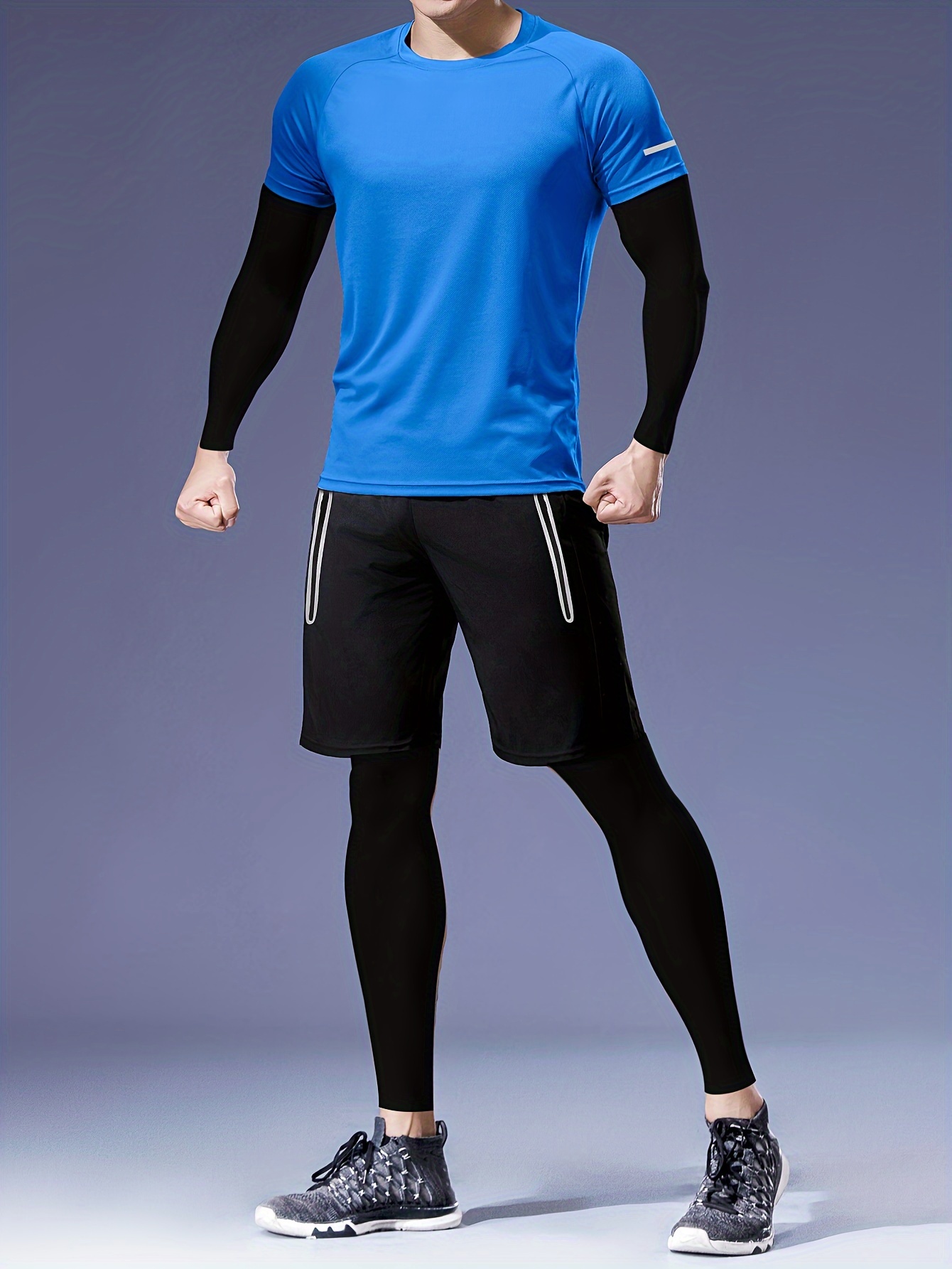 Marvel - T Shirt de Sport moulant à manches longues pour homme