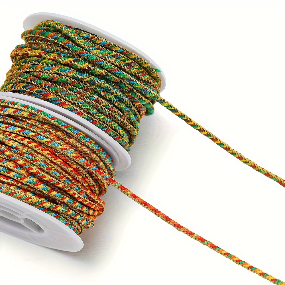 

3mm Knit Polyester Cord, 78.74in - Ideal For Diy Bracelets & Necklaces Jewelry Crafting Accessories