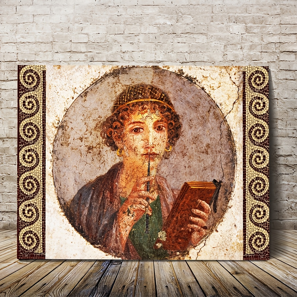 TEMU 2d Flat, Suitable For Vintage Roman Wall Art - Panel Suitable For , Ancient Roman For Modern, Bedroom, Bathroom - Canvas, Historical Italian