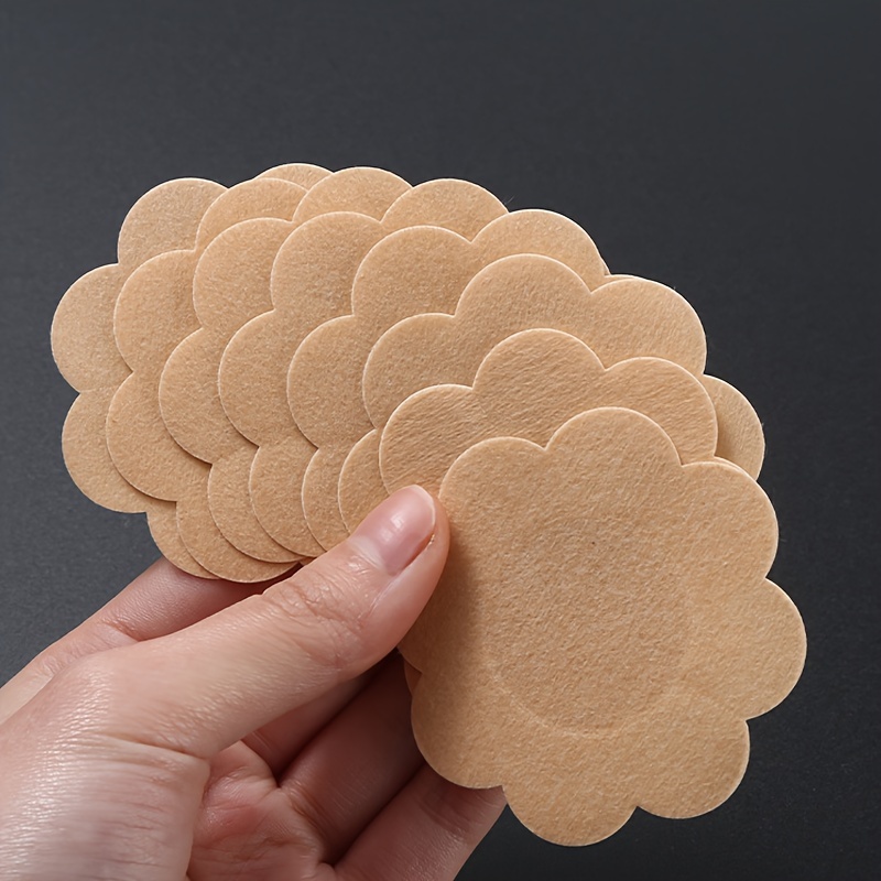 20pcs/50pcs/100pcs Disposable Nipple Patch Anti-Bump Sticker Summer Anti-Walking Patch Invisible Breathable Anti-Allergic Chest Patch Female Wedding Dress Dance Student Marathon Sports Running Anti-friction Nipple Patch Summer