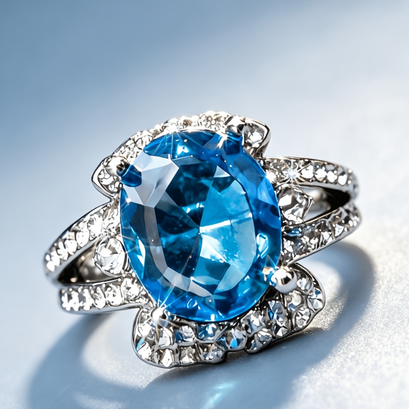Women's Elegant Luxury-style Engagement Promise Ring