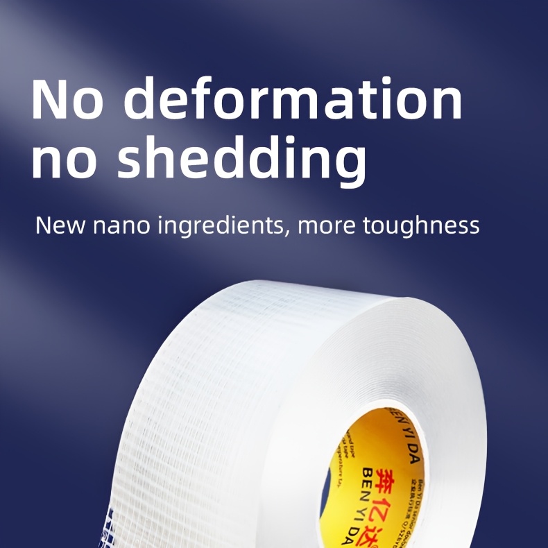 [No-Damage Wall Mounting Tape] No-Damage Wall Mounting Tape - High-Adhesion, No Punching Required for Photos, Wall Art, and Framed Decor - Ideal for Acrylic and Fabric Surfaces, Wall Art Installation|Transparent Tape|Acrylic Tape