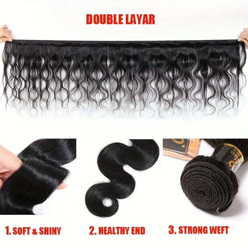 body   bundles with closure 100   brazilian body wave human hair weave with 4x4 free part lace closure   details 8