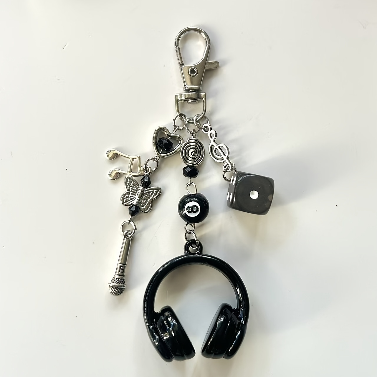 E-shop Times Jugendliga Anhänger-Stil Handyband, Rucksack-Charm, Musiknoten-Schlüsselanhänger, Kurzer Hochwertiger Anhänger
