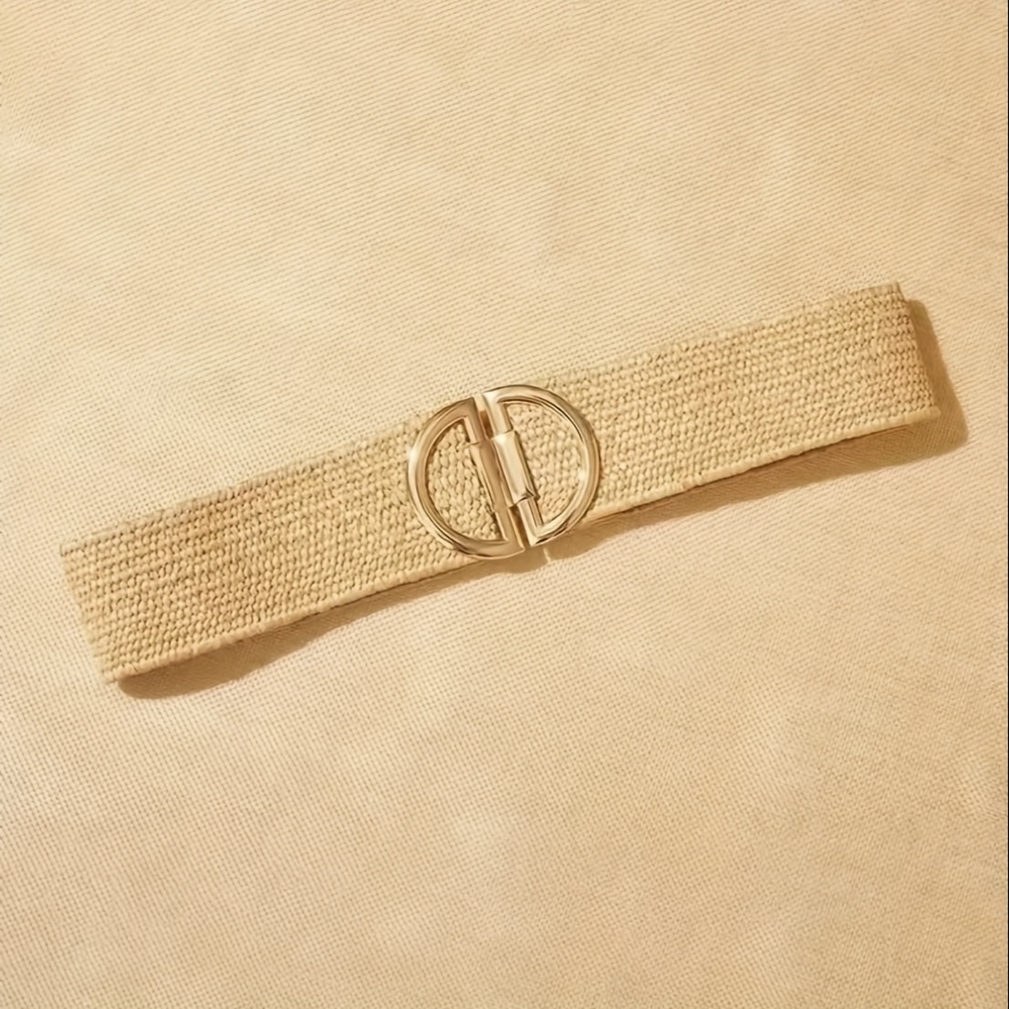 bohemian style flexible belt golden clasps women stylish Temu