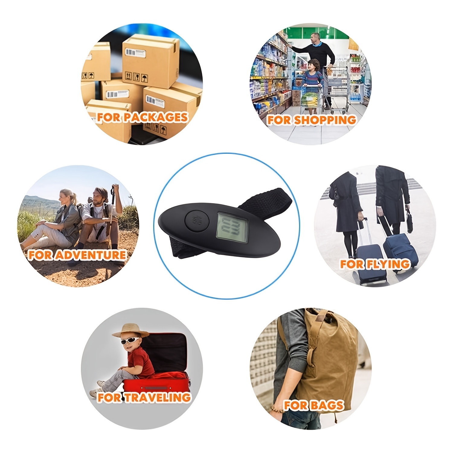 TEMU 50kg Portable Electronic Scale, Household Tool, Portable Digital Scale, Fishing Hook Scale, Tool For Men And Women Fishing