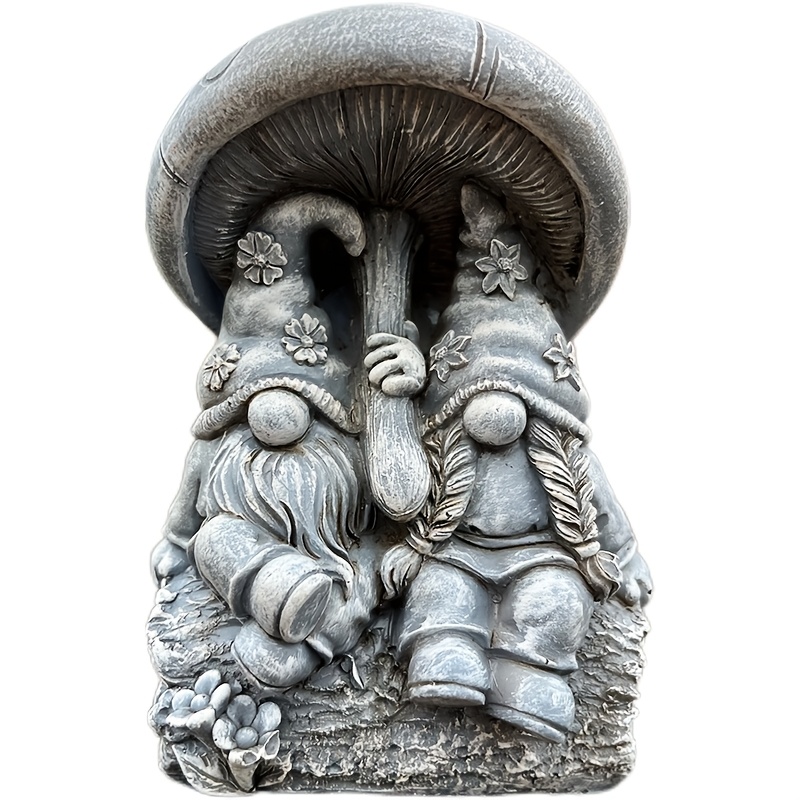 Mushroom Statue - Resin, Decor, Ideal For Christmas, Halloween, Thanksgiving, Valentine's Day