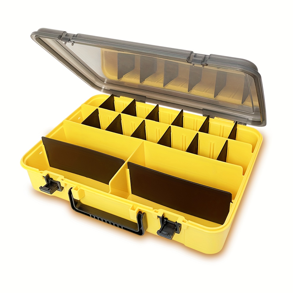 Aofa Plastic Organizer Box with Dividers - 2 layers Organizer