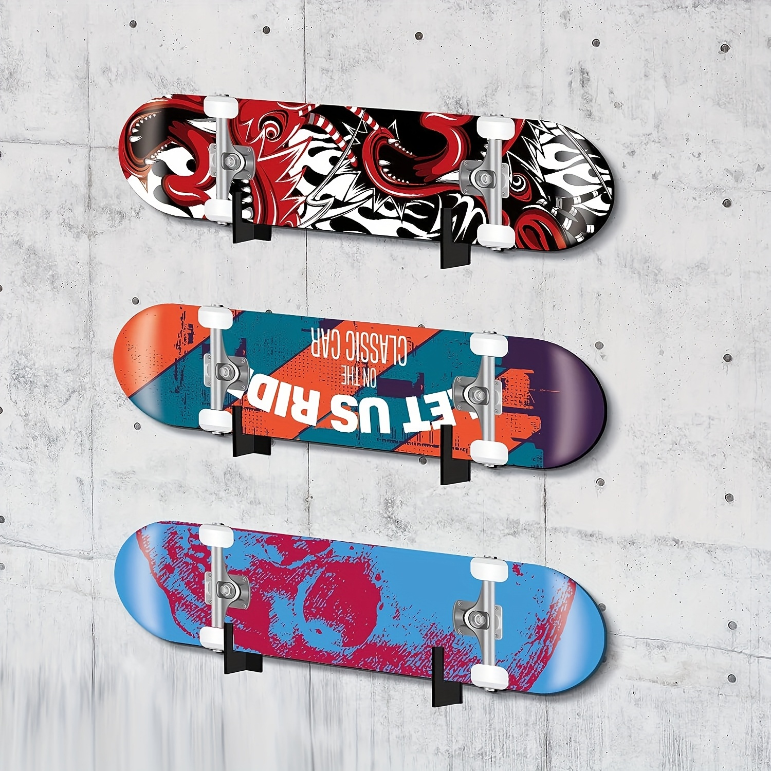 Supporto Parete Per Sci E Snowboard 2 Pezzi - Gancio In Acciaio Verniciato Per Deposito - Foto 9