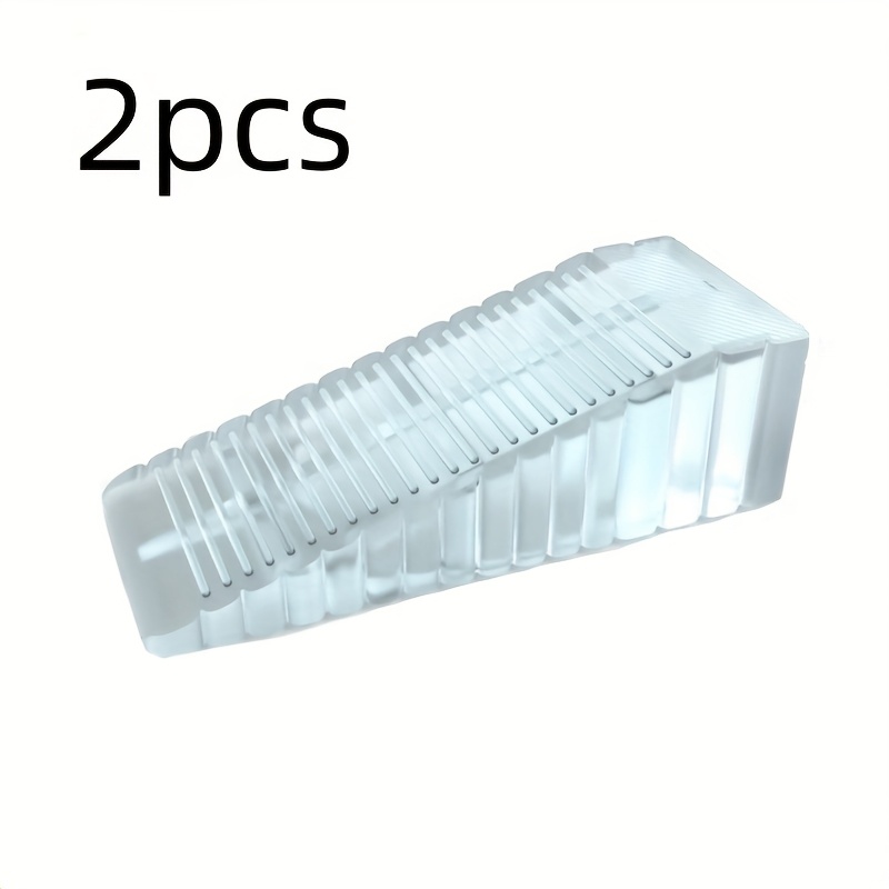 TEMU Silicone Anti-wind - No-drill, Heavy-duty, Anti-slip Grip For Closure, Transparent For Easy Visibility, Fits Under Door Stops, Silicone,