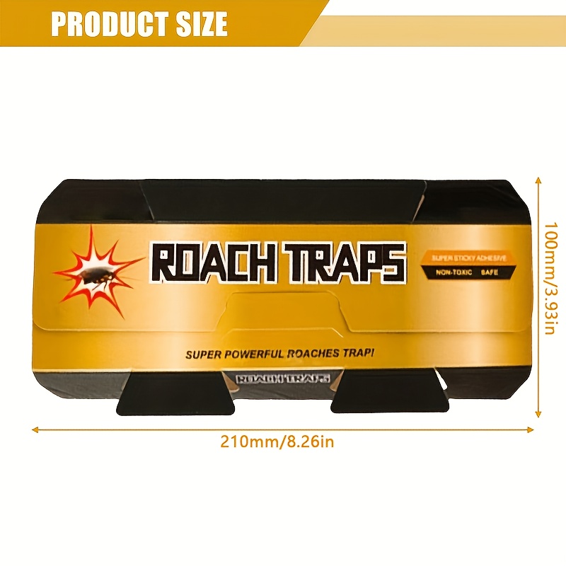 Physical Effect Insect Traps, Sticky Cockroach Traps, Kitchen Sticky Strips, Powerful Sticky Cockroach Catchers, Used for Eliminating Cockroaches, Strong Adhesive Cockroach Boards