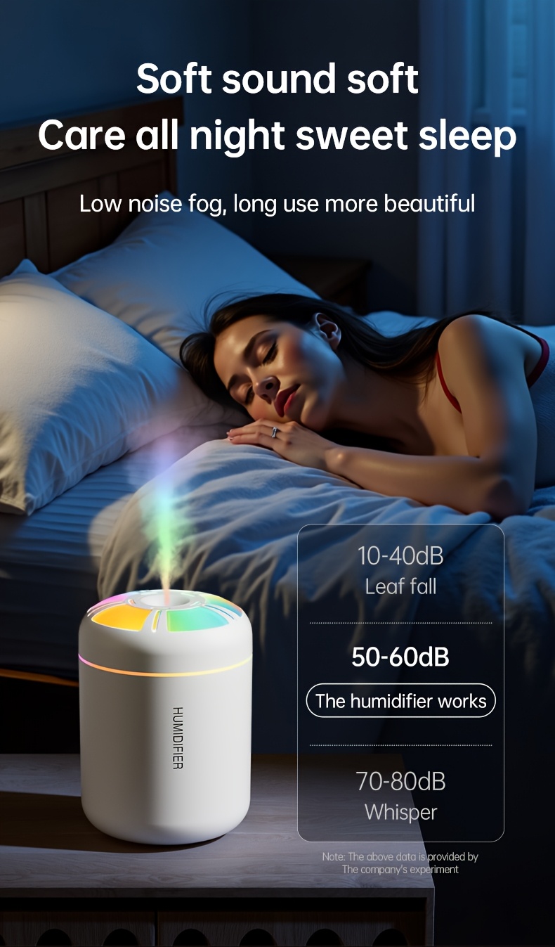 1 buc. Difuzor de aromă umidificator auto USB colorat, umidificator portabil mini cu ieșire mare de ceață de 180ml, dispozitiv compact de hidratare a aerului condiționat din cameră cu rezervor de apă pentru uleiuri esențiale, bateria nu este inclusă, alimentat prin USB