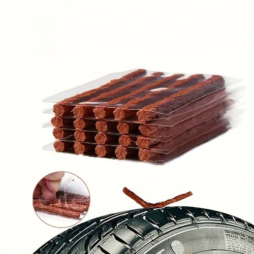 20pcs car motorcycle cold repair vacuum tire tire repair strip tire repair kit rubber tire plugs strings tire puncture repair tool