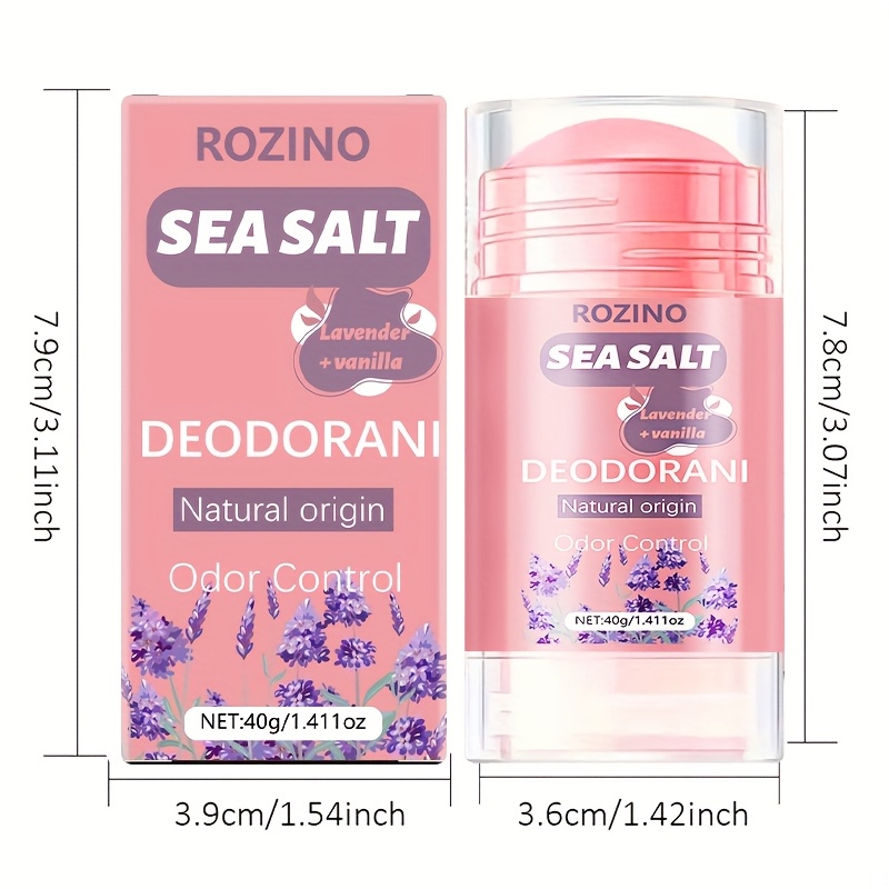 Instant Odor , No Reoccurrence. 10in1 Sea Salt Deodorant Stick, For Body Odor, Challenges Sweat , Low Sensitivity Control, Natural Freshness Quick Dissipation