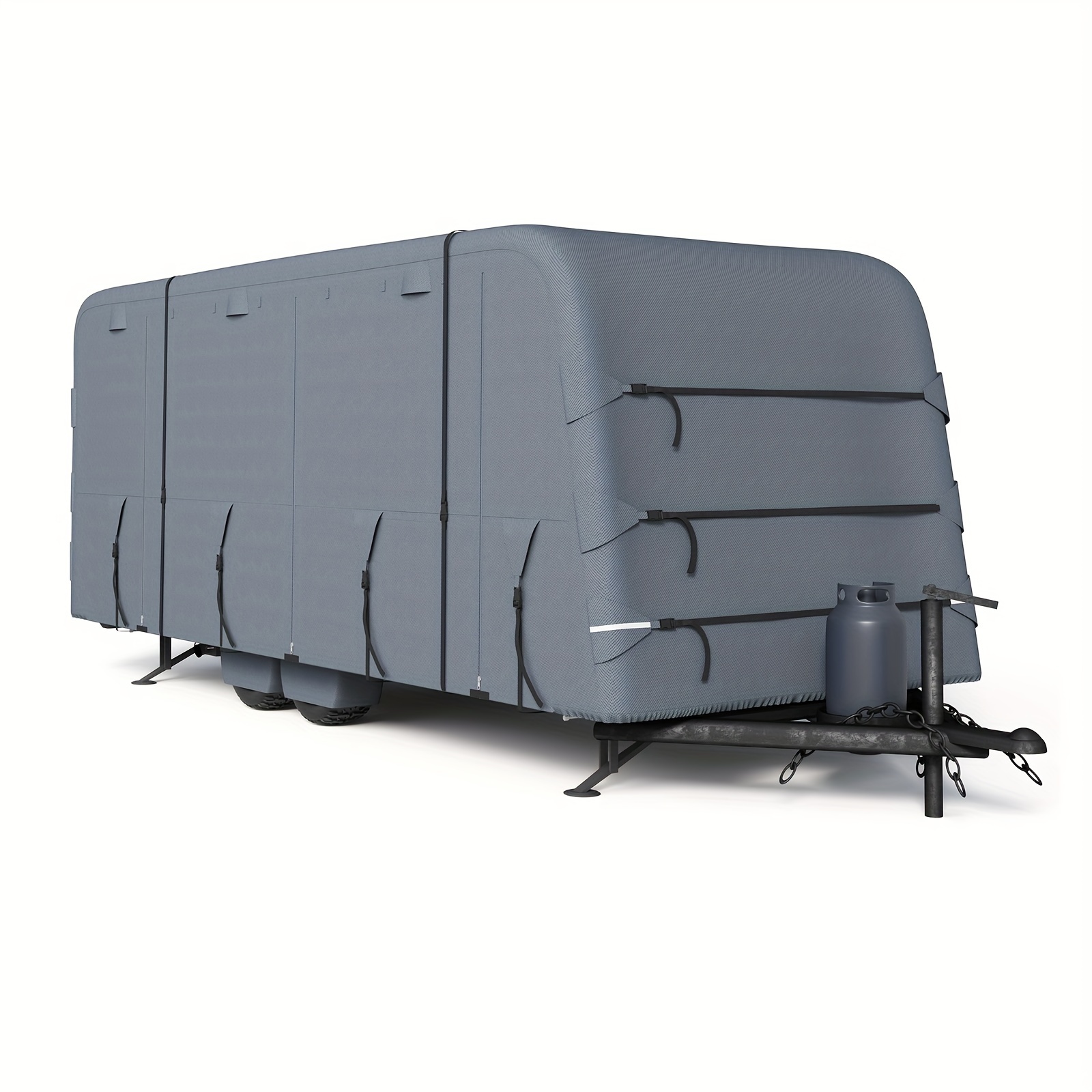 

Heavy-duty Travel Trailer Rv Cover, Extra-thick Waterproof & Anti-uv , Reinforced Windproof Camper Cover, Fits Motorhome, Breathable Covers