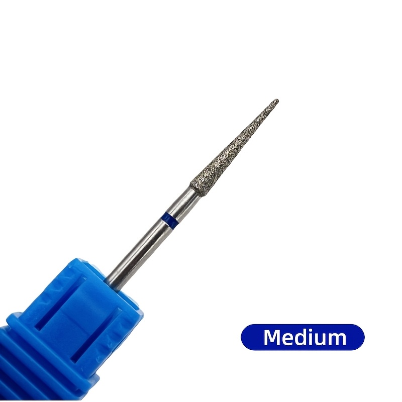 15mm Professional Nail Drill Bit - Pointed Emery Grinding Head For Manicure & Pedicure, Odorless, Ideal For Polishing & Removing Dead Skin