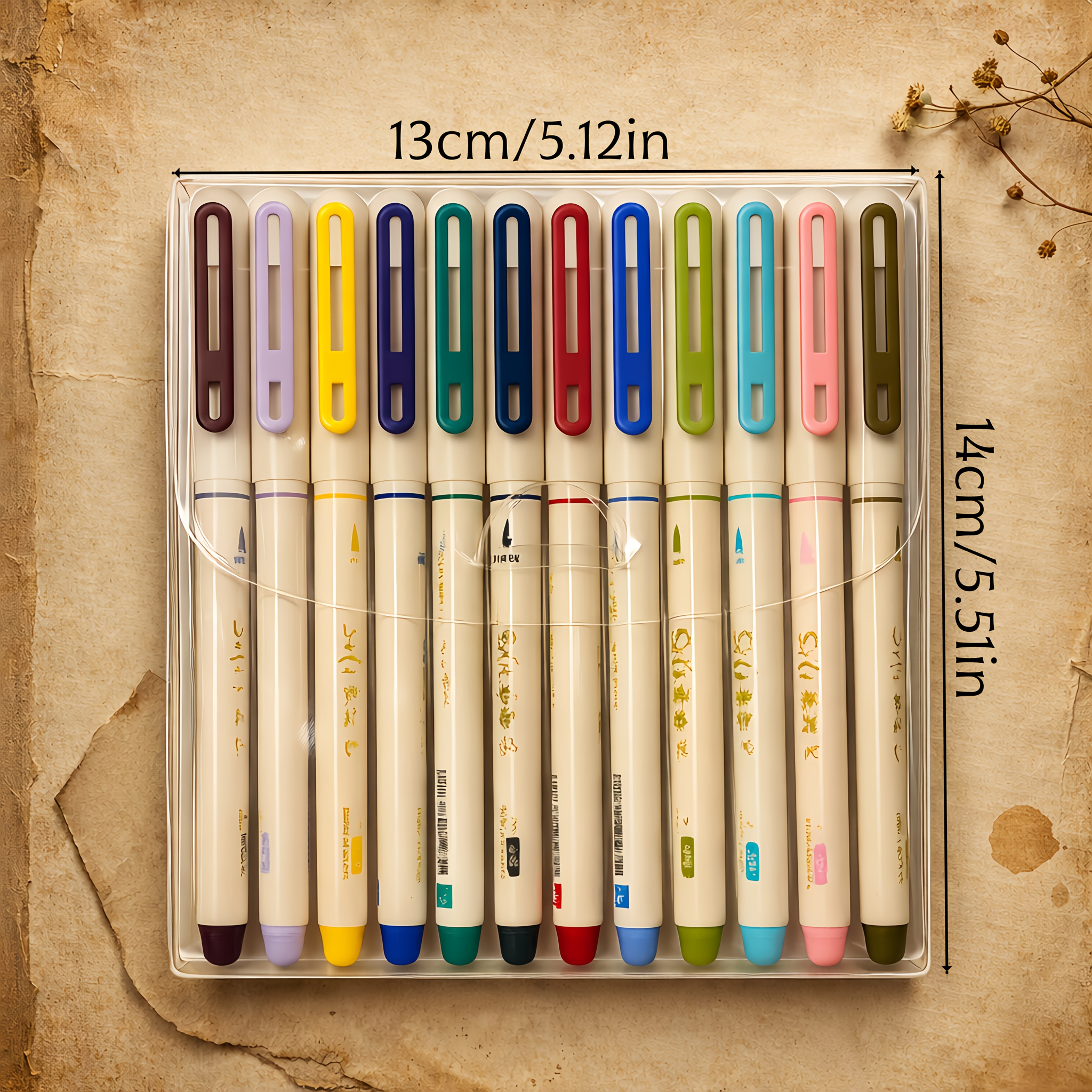 E-shop 12-farbiges weicher Pinselmarker-Set / Kunstmarker-Set / Journaling-Stifte / Malstifte mit elastischer weicher Pinselspitze. Geeignet für
