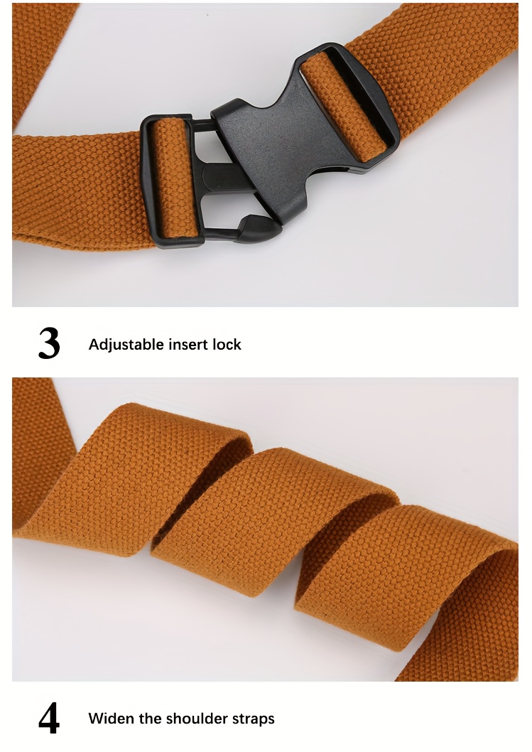 Unisex midjeväska i canvas med justerbar rem för resor_voghion.com