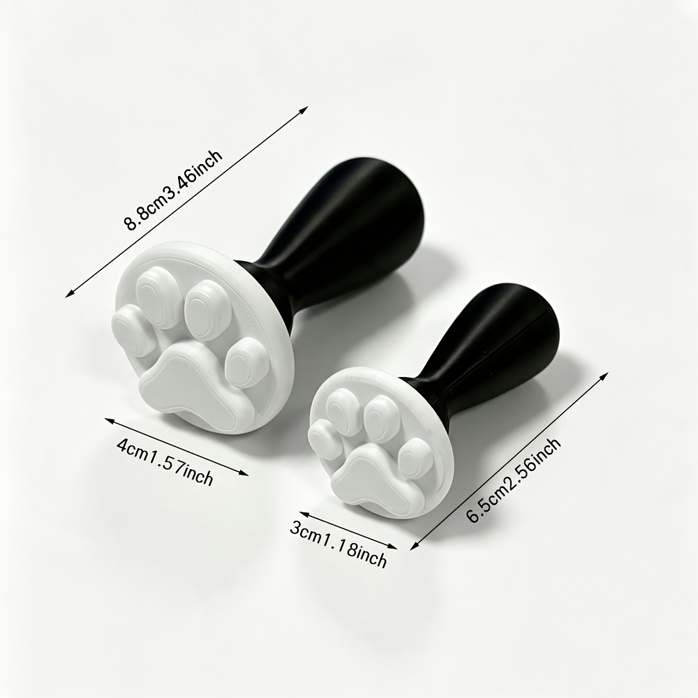 TEMU 2pcs Cat Paw Print Stamp Tool For Clay Crafts, Artwork Polymer Clay Texture Molding Kit, Scrapbooking Card Making Pottery Supplies, Christmas
