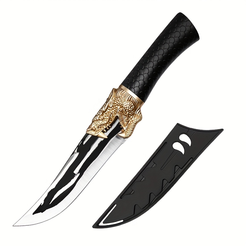 TEMU Single Piece Dragon- Knife - 10-inch Boning Knife Featuring An Ergonomic Handle, Perfect For Slicing Meat And Vegetables, Sturdy Kitchen Tool For , A Gift For Culinary