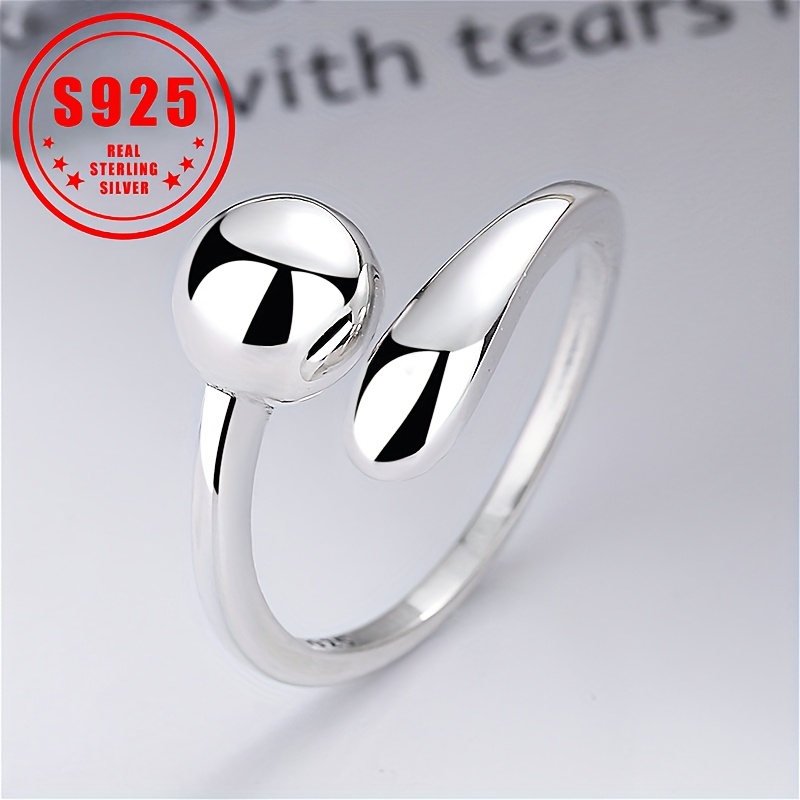 

925 Sterling Silver Irregular Design Daily Outfits You High Quality Jewelry 2.35g/0.08oz